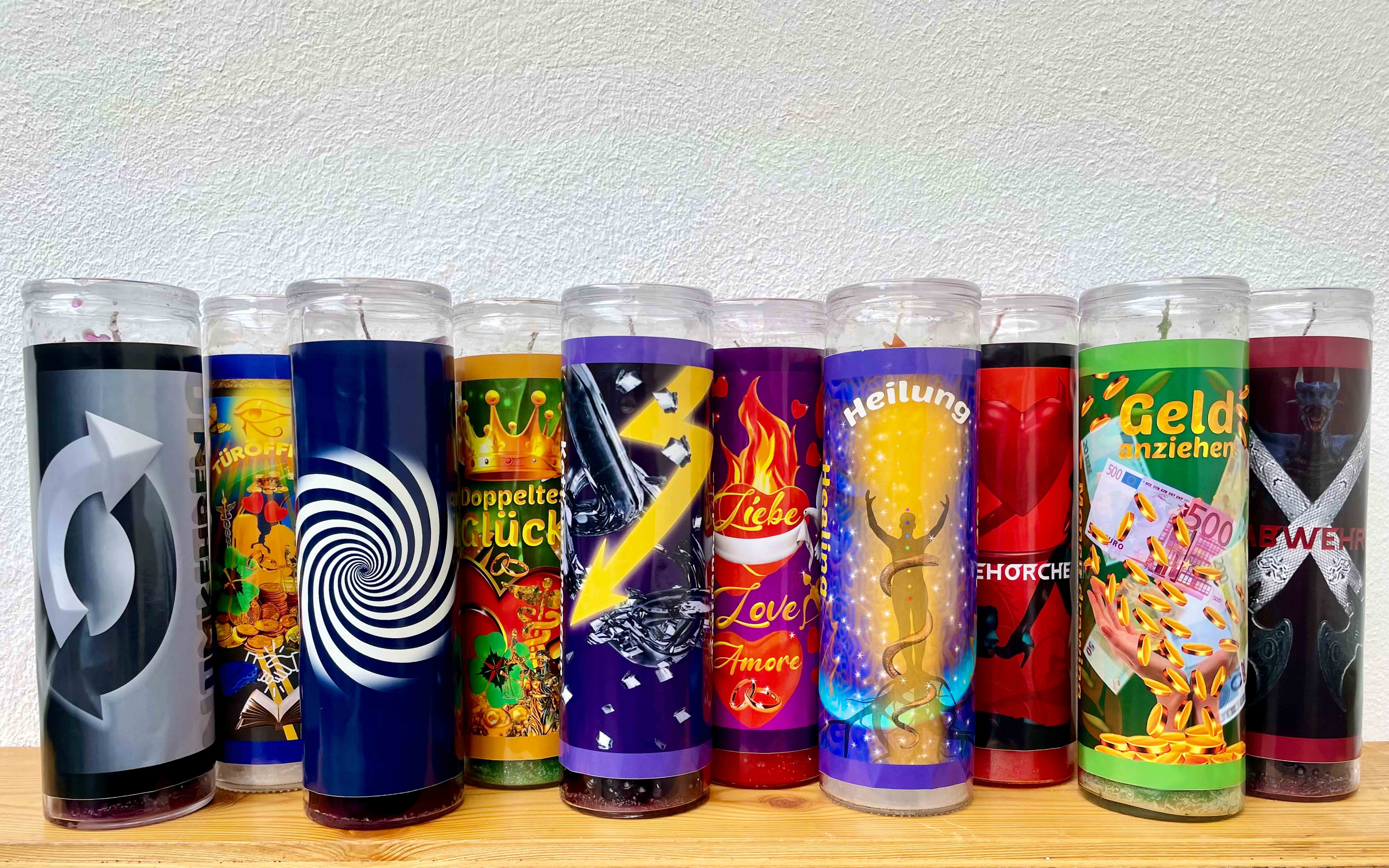 Glaskerzen aus Mexico